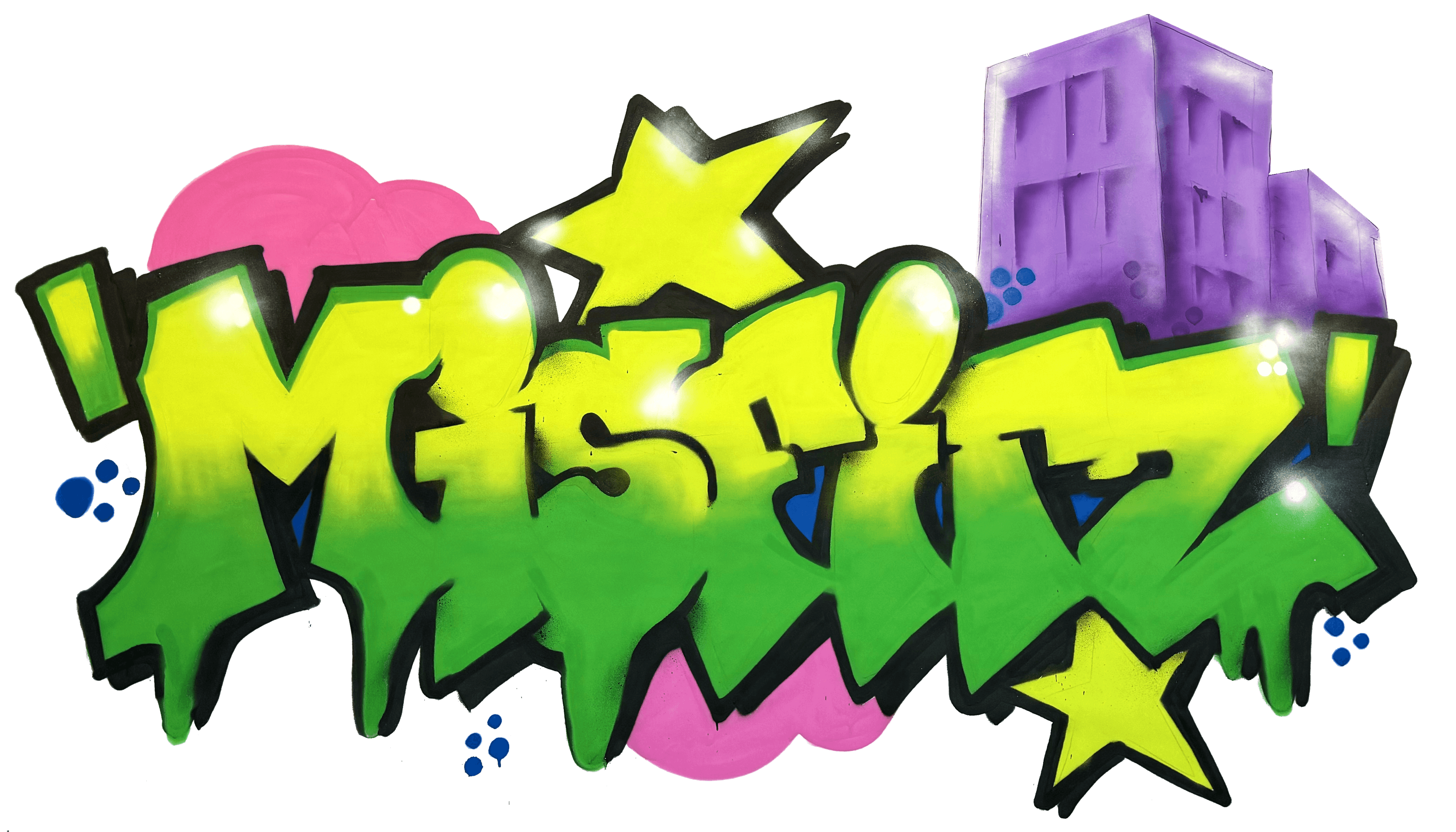 MISFITZ graffiti piece โ painted live at the Antihero Studios playtest event in Barcelona