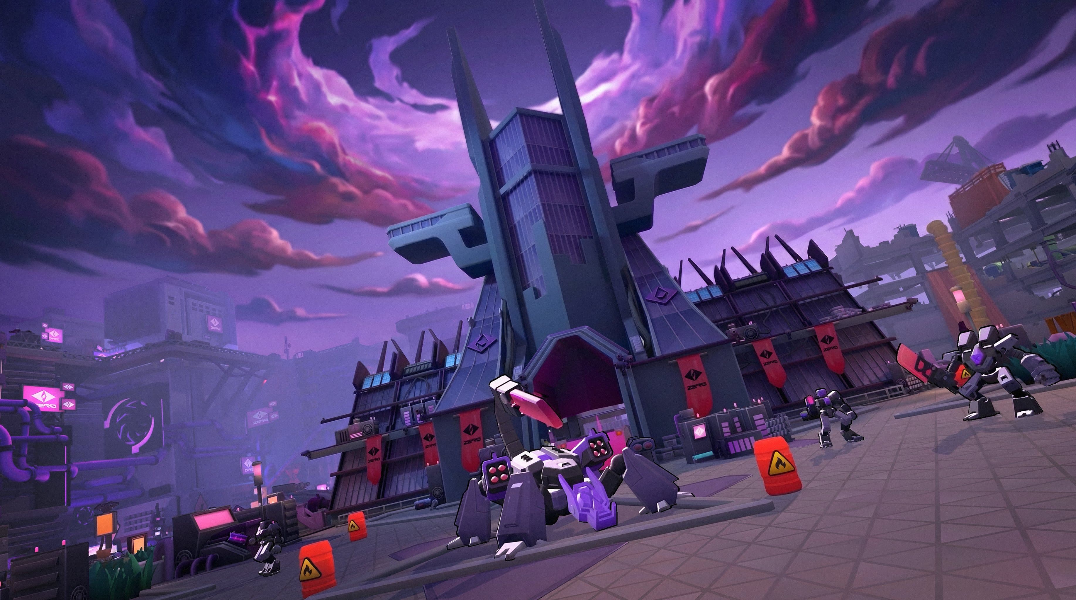 Zero's machine-run streets — the world of MISFITZ, the first mobile-native extraction game